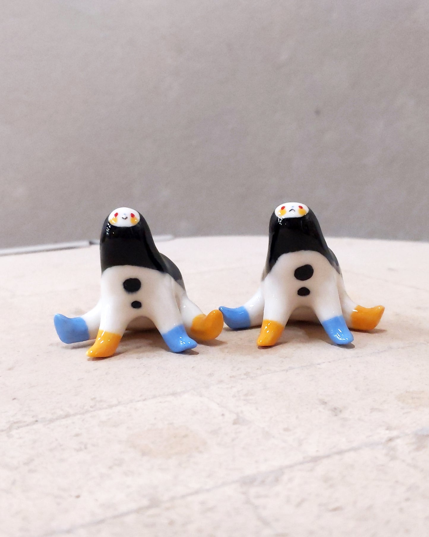 goatPIERROT Ceramic Art Toy [23.096-97: Tinybirdpup, 1.5" tall]