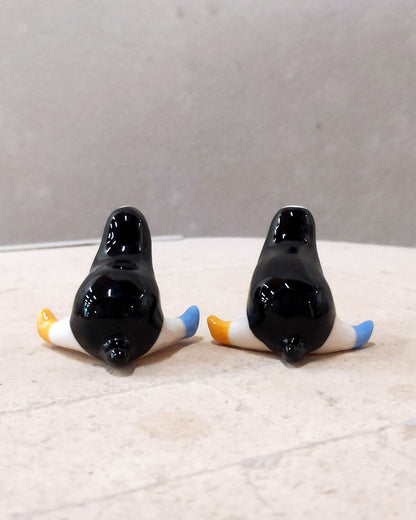 goatPIERROT Ceramic Art Toy [23.096-97: Tinybirdpup, 1.5" tall]
