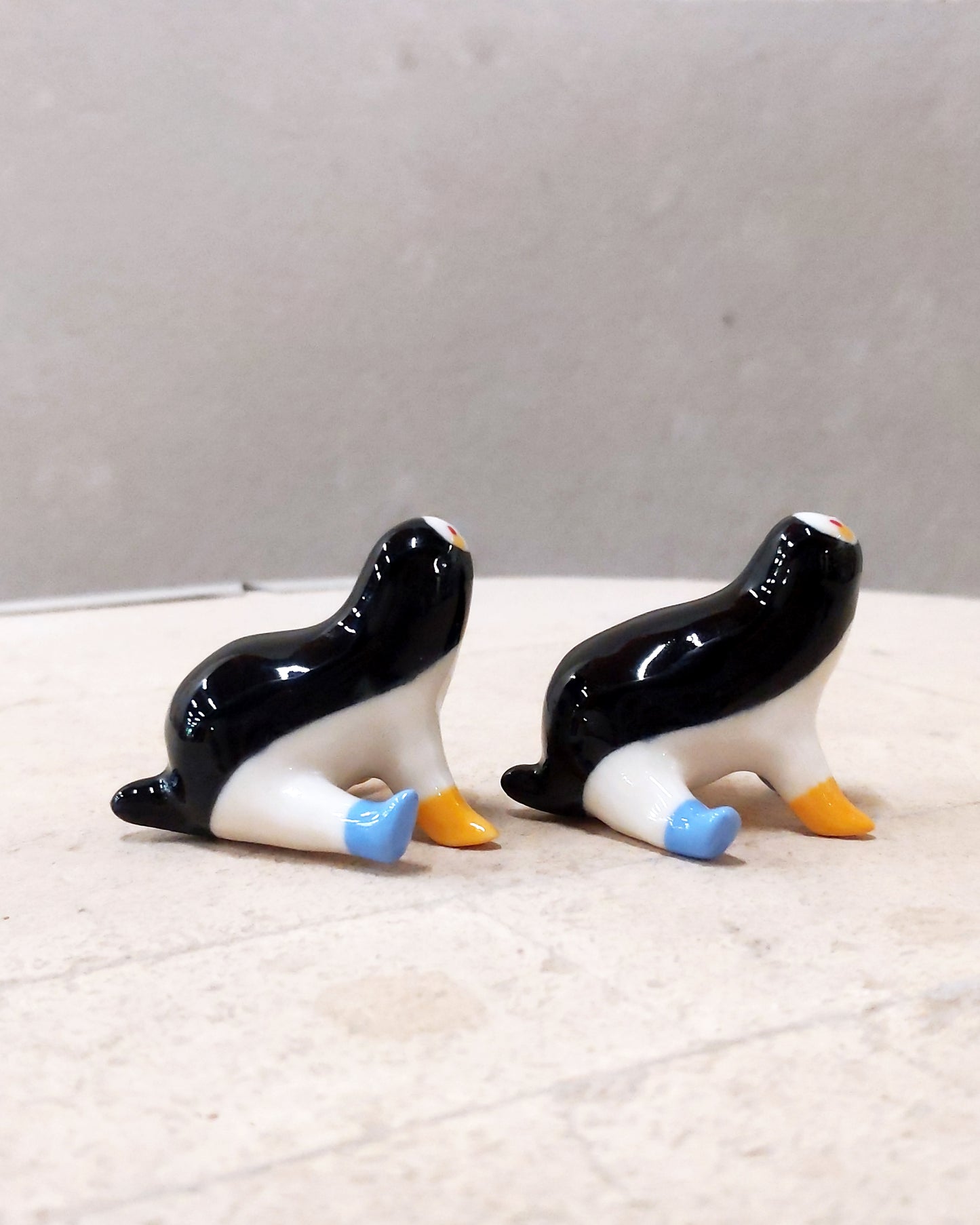 goatPIERROT Ceramic Art Toy [23.096-97: Tinybirdpup, 1.5" tall]