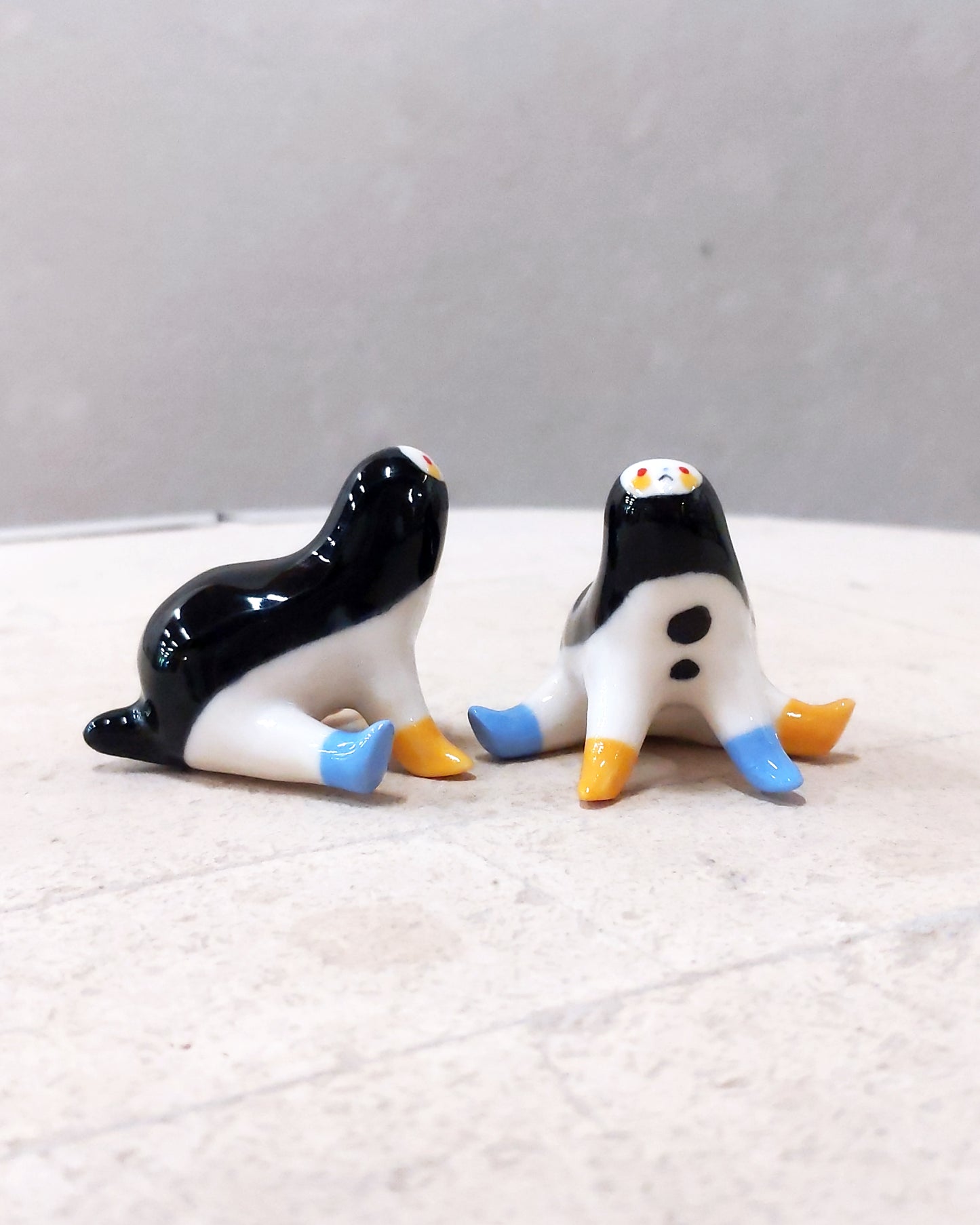 goatPIERROT Ceramic Art Toy [23.096-97: Tinybirdpup, 1.5" tall]