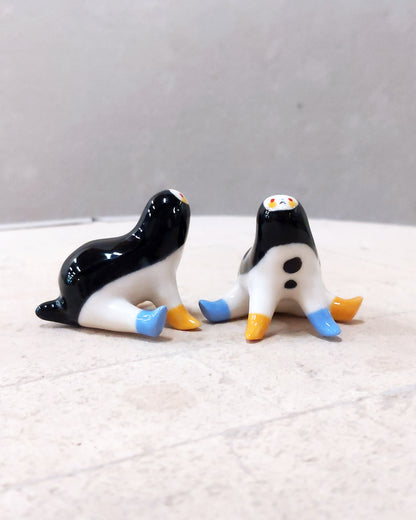 goatPIERROT Ceramic Art Toy [23.096-97: Tinybirdpup, 1.5" tall]