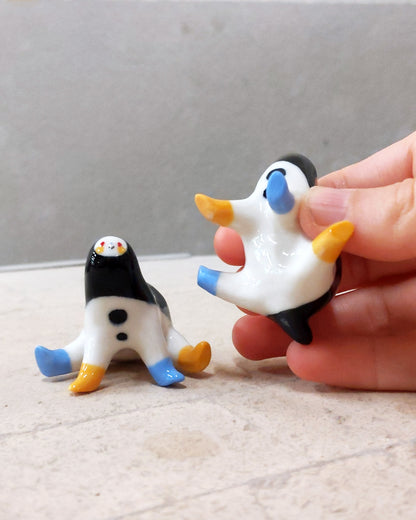 goatPIERROT Ceramic Art Toy [23.096-97: Tinybirdpup, 1.5" tall]