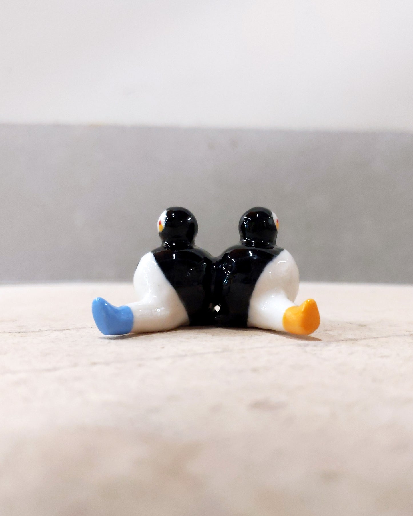 goatPIERROT Ceramic Art Toy [23.098: Clusterchub, 1.25" tall]