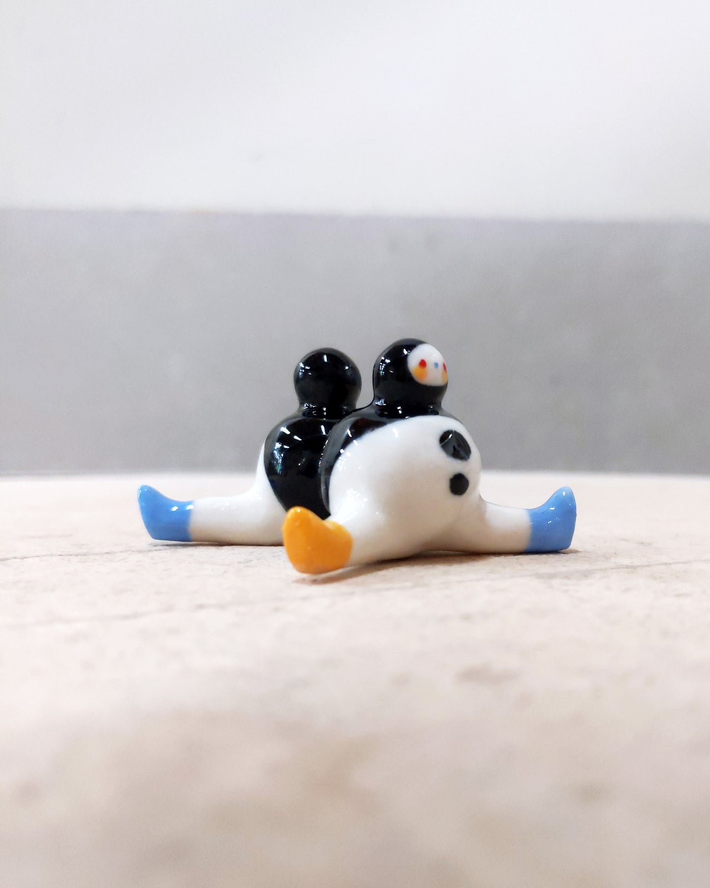 goatPIERROT Ceramic Art Toy [23.098: Clusterchub, 1.25" tall]