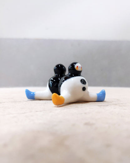 goatPIERROT Ceramic Art Toy [23.098: Clusterchub, 1.25" tall]