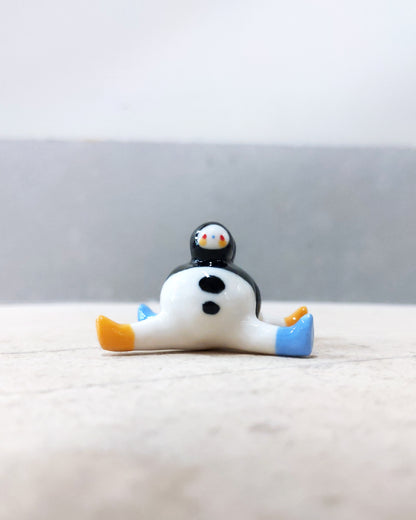 goatPIERROT Ceramic Art Toy [23.098: Clusterchub, 1.25" tall]