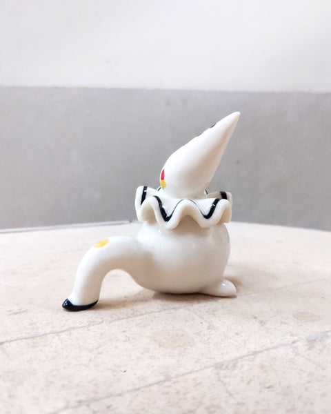 goatPIERROT Ceramic Art Toy [23.080: Crying Pierrot Tinybirdman, 3.25" tall]