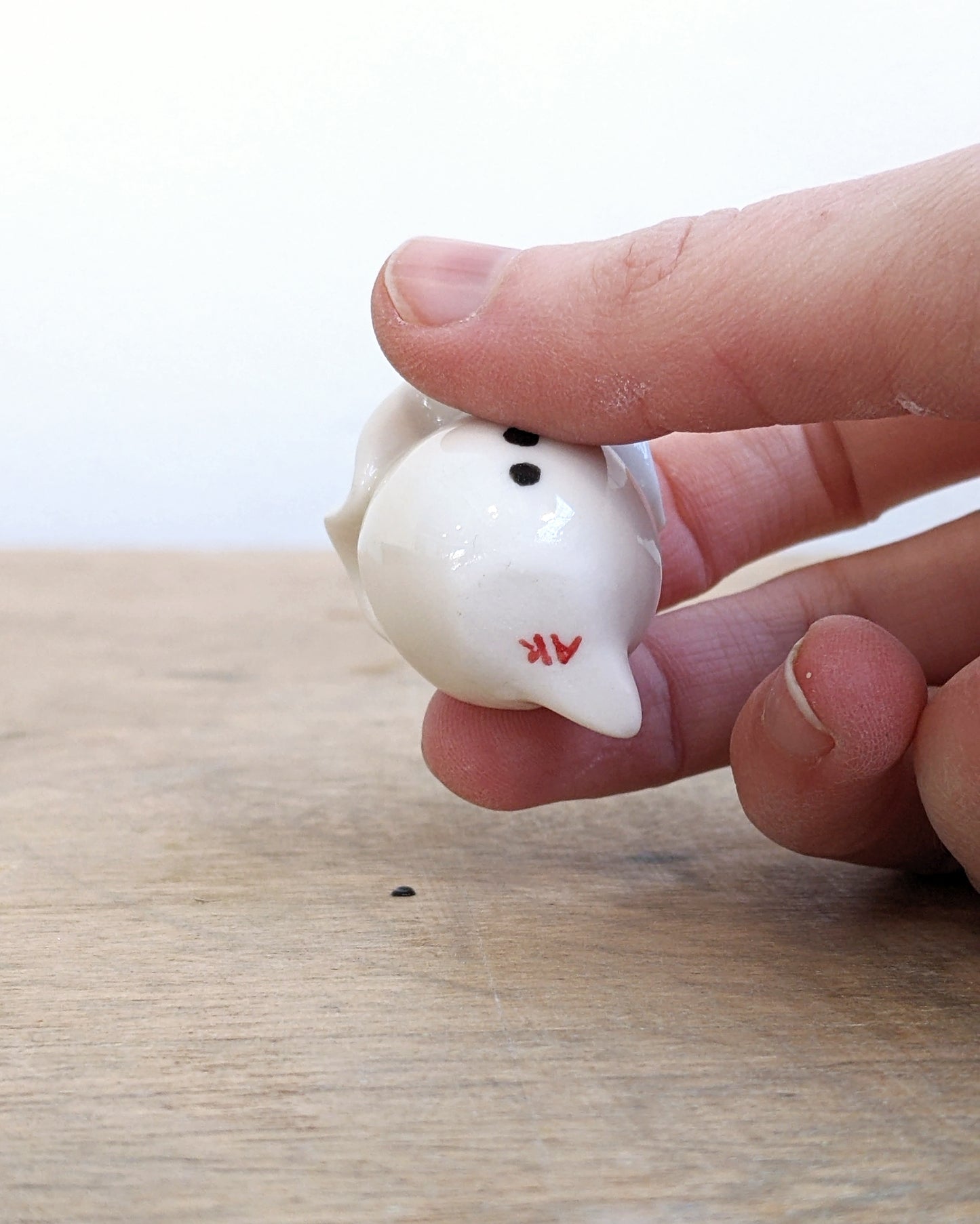 goatPIERROT Ceramic Art Toy [Birbauble BB24.001: Pierrot with Small Cap]