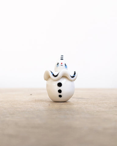 goatPIERROT Ceramic Art Toy [Birbauble BB24.006: Twinkle Eyed Clown]