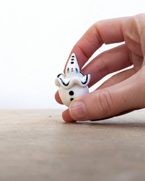 goatPIERROT Ceramic Art Toy [Birbauble BB24.006: Twinkle Eyed Clown]
