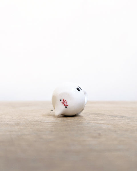 goatPIERROT Ceramic Art Toy [Birbauble BB24.007: Twinkle Eyed Clown with Open Mouth]