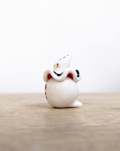 goatPIERROT Ceramic Art Toy [Birbauble BB24.010: Red and Black Pierrot]