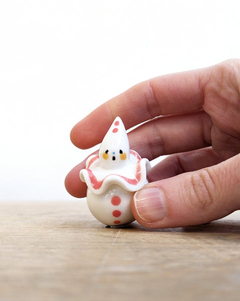 goatPIERROT Ceramic Art Toy [Birbauble BB24.014: Pierrot in Grapefruit]