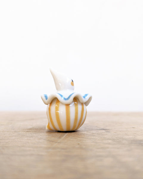 goatPIERROT Ceramic Art Toy [Birbauble BB24.015: Twinkle Eyed Clown in Sun and Sky]