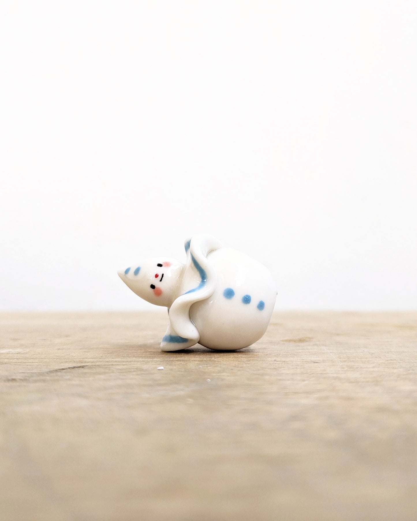 goatPIERROT Ceramic Art Toy [Birbauble BB24.016: Blue Pierrot]