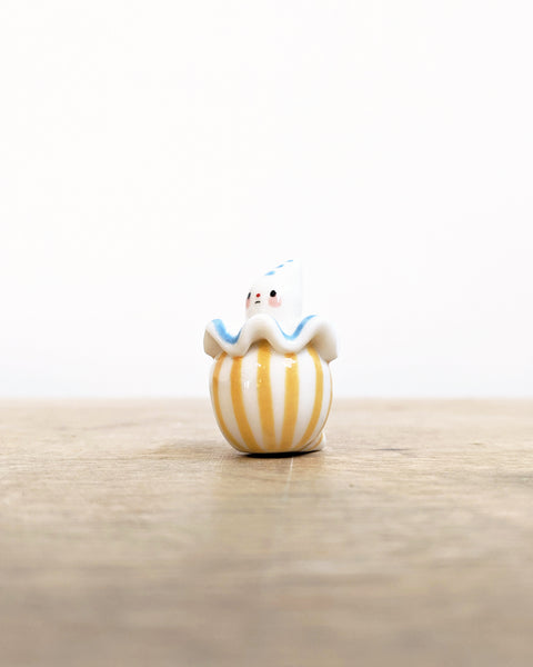 goatPIERROT Ceramic Art Toy [Birbauble BB24.017: Pierrot in Sun and Sky]