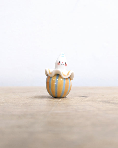 goatPIERROT Ceramic Art Toy [Birbauble BB24.020: Pierrot in Sun and Sky]