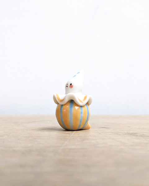 goatPIERROT Ceramic Art Toy [Birbauble BB24.020: Pierrot in Sun and Sky]