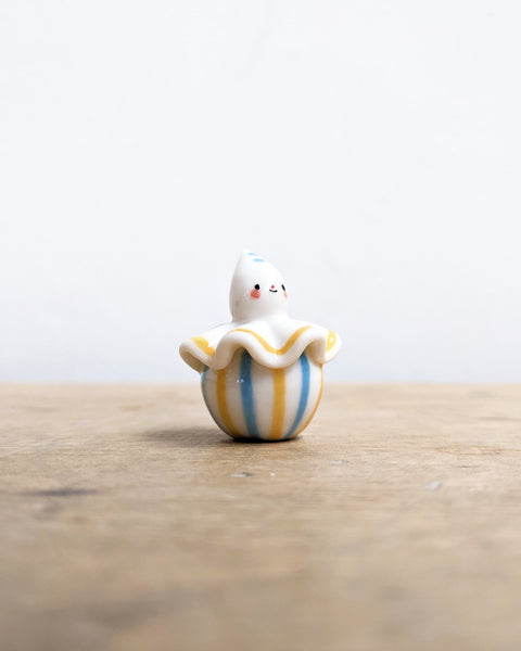 goatPIERROT Ceramic Art Toy [Birbauble BB24.021: Pierrot in Sun and Sky]