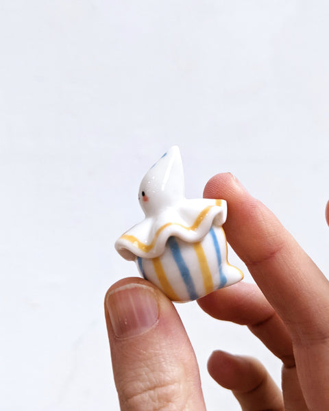 goatPIERROT Ceramic Art Toy [Birbauble BB24.021: Pierrot in Sun and Sky]