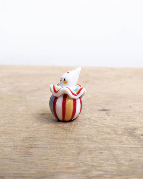 goatPIERROT Ceramic Art Toy [Birbauble BB24.026: Primary Stripe Pierrot]