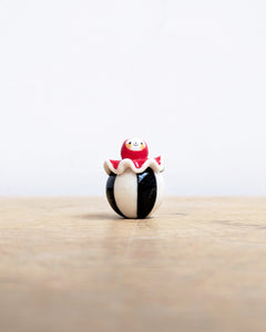 goatPIERROT Ceramic Art Toy [Birbauble BB24.027: Pierrot Birbauble in Circus Squid]