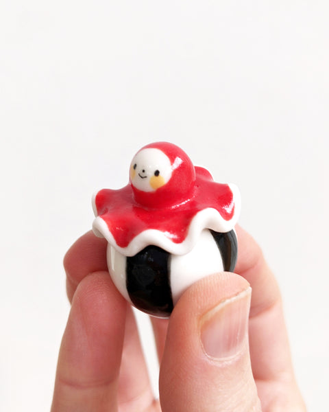 goatPIERROT Ceramic Art Toy [Birbauble BB24.027: Pierrot Birbauble in Circus Squid]