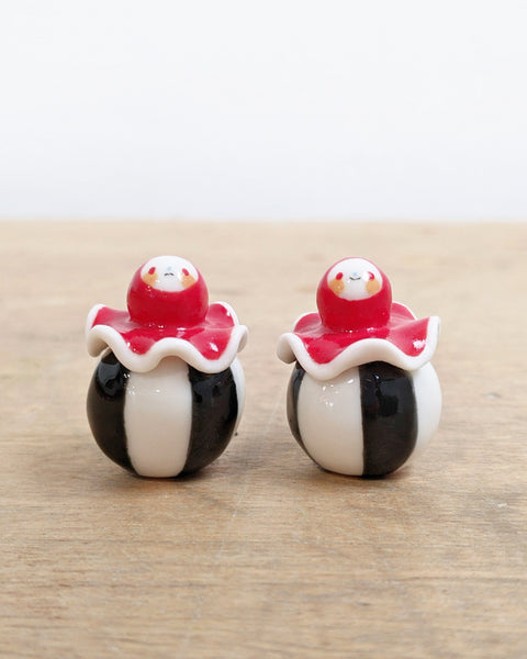 goatPIERROT Ceramic Art Toy [Birbauble BB24.028 + BB24.029: Circus Squid, Set of Two]