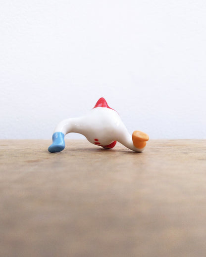 goatPIERROT Ceramic Art Toy [24.004: Red Classic, 1.5" tall]
