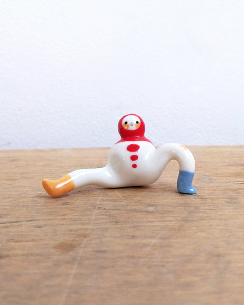 goatPIERROT Ceramic Art Toy [24.003: Red Classic, 1.5" tall]