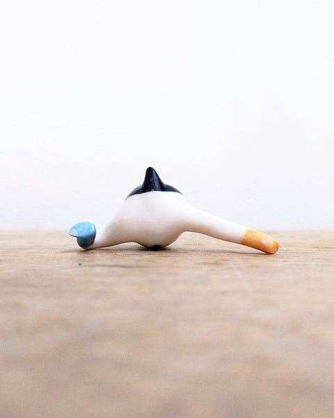 goatPIERROT Ceramic Art Toy [24.005: Black Classic, 1.4" tall]