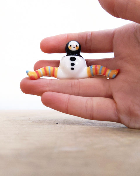 goatPIERROT Ceramic Art Toy [Tinybirdman 24.008: Gummy Worm Legs]