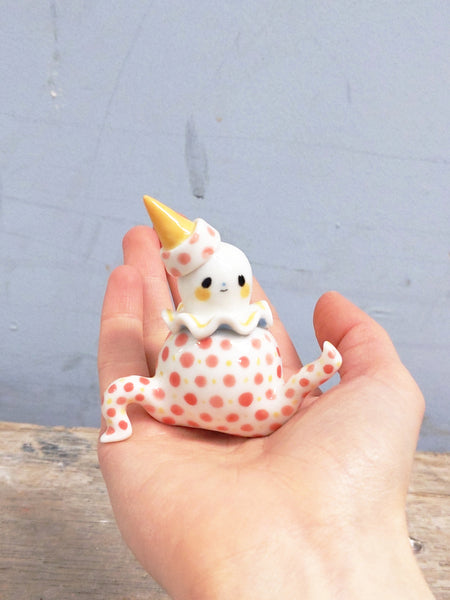 goatPIERROT Ceramic Art Toy [Tinybirdman 24.023: Ice Cream Cone Pierrot]