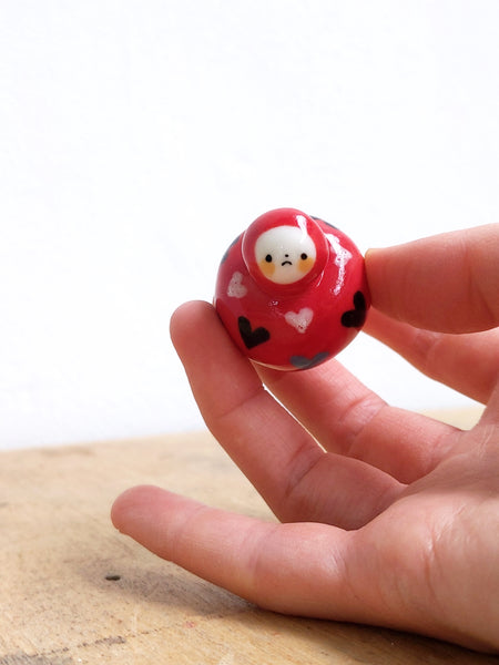 goatPIERROT Ceramic Art Toy [BB24.051: Hearty Birbauble]