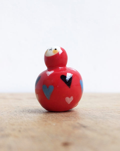 goatPIERROT Ceramic Art Toy [BB24.051: Hearty Birbauble]