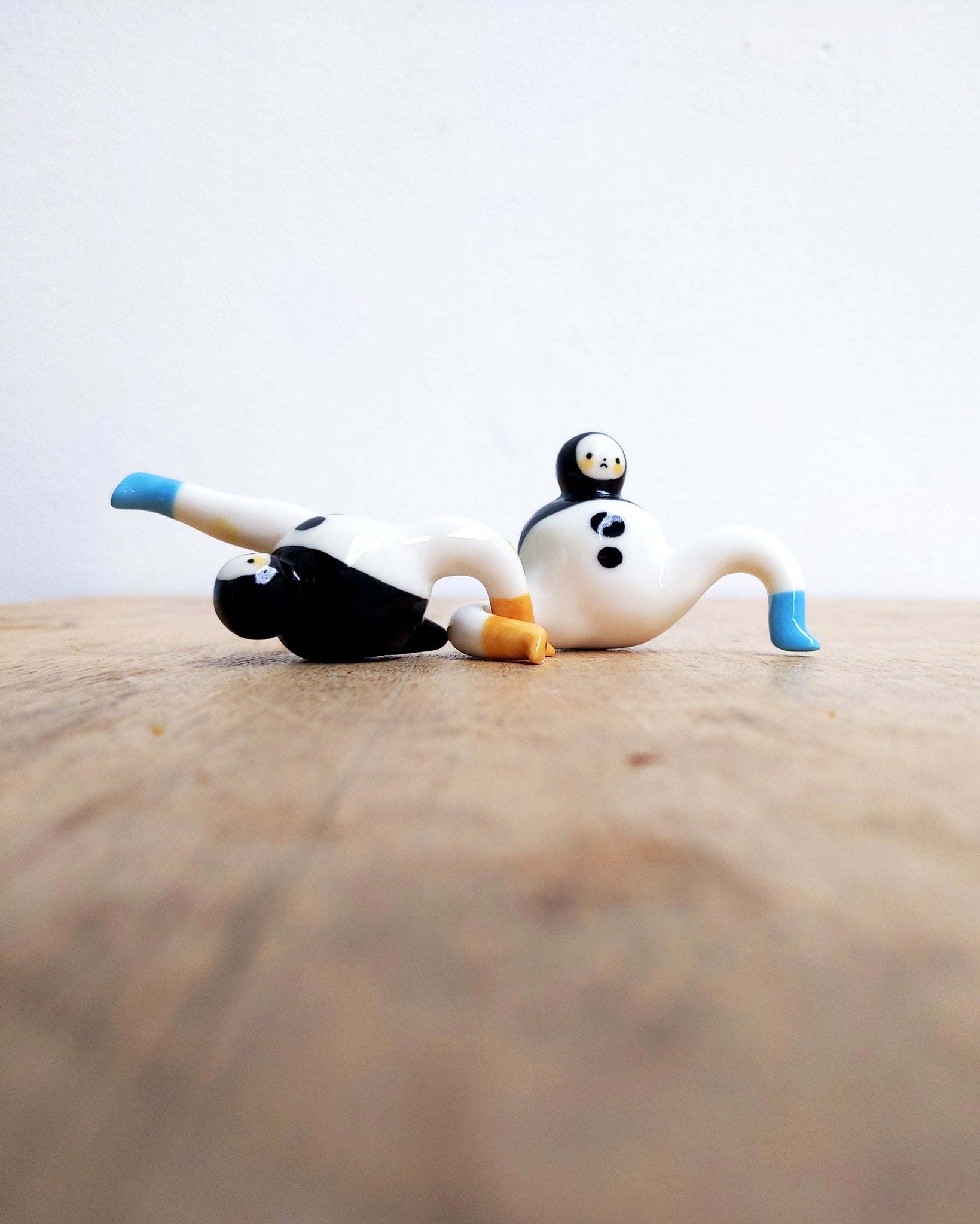 goatPIERROT Ceramic Art Toy [Tinybirdman 24.028 + 24.029, Set of Two]