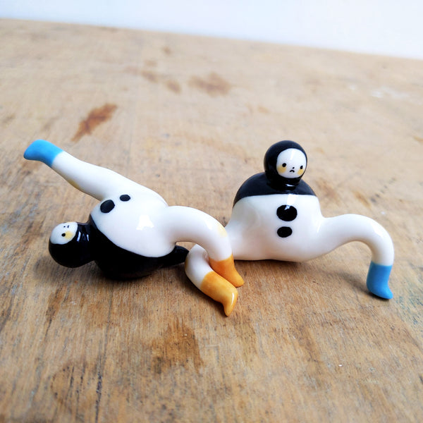 goatPIERROT Ceramic Art Toy [Tinybirdman 24.028 + 24.029, Set of Two]