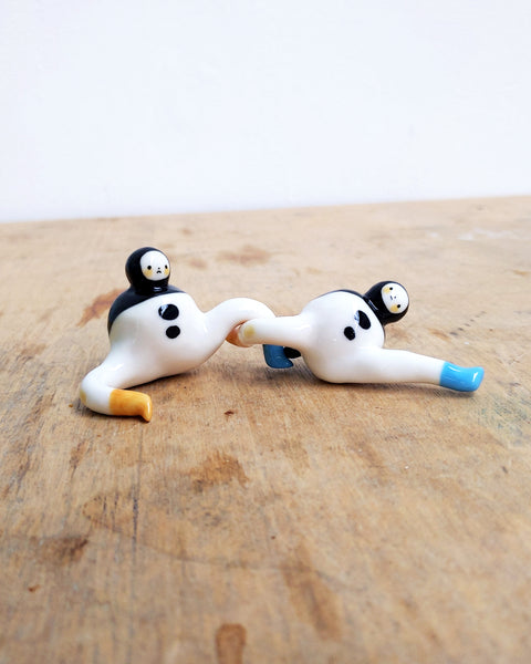 goatPIERROT Ceramic Art Toy [Tinybirdman 24.028 + 24.029, Set of Two]