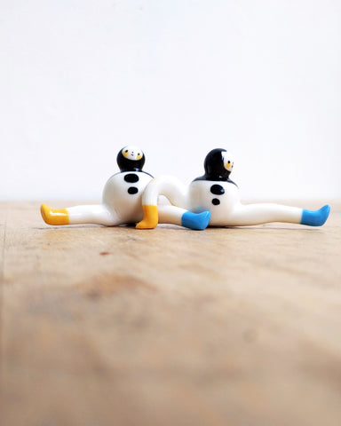 goatPIERROT Ceramic Art Toy [Tinybirdman 24.030 + 24.031, Set of Two]
