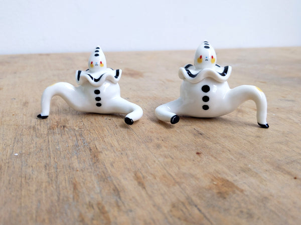 goatPIERROT Ceramic Art Toy [24.035: Pierrot Tinybirdman, Smaller Brother]