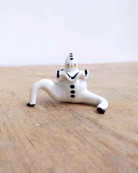 goatPIERROT Ceramic Art Toy [24.035: Pierrot Tinybirdman, Smaller Brother]