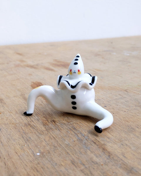 goatPIERROT Ceramic Art Toy [24.035: Pierrot Tinybirdman, Smaller Brother]