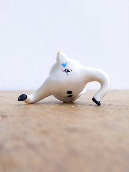 goatPIERROT Ceramic Art Toy [24.036: Pierrot Tinybirdman, 2" tall]