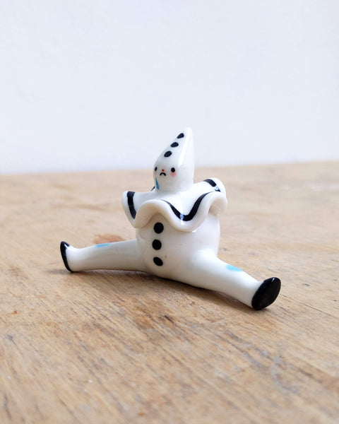 goatPIERROT Ceramic Art Toy [24.037: Crying Pierrot Tinybirdman]