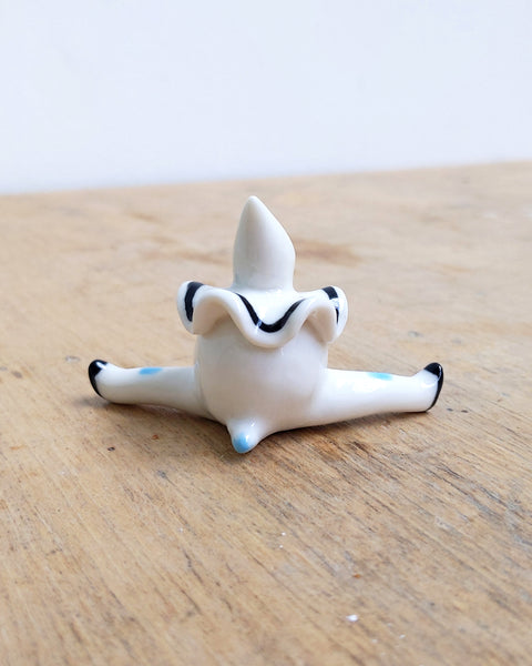 goatPIERROT Ceramic Art Toy [24.037: Crying Pierrot Tinybirdman]