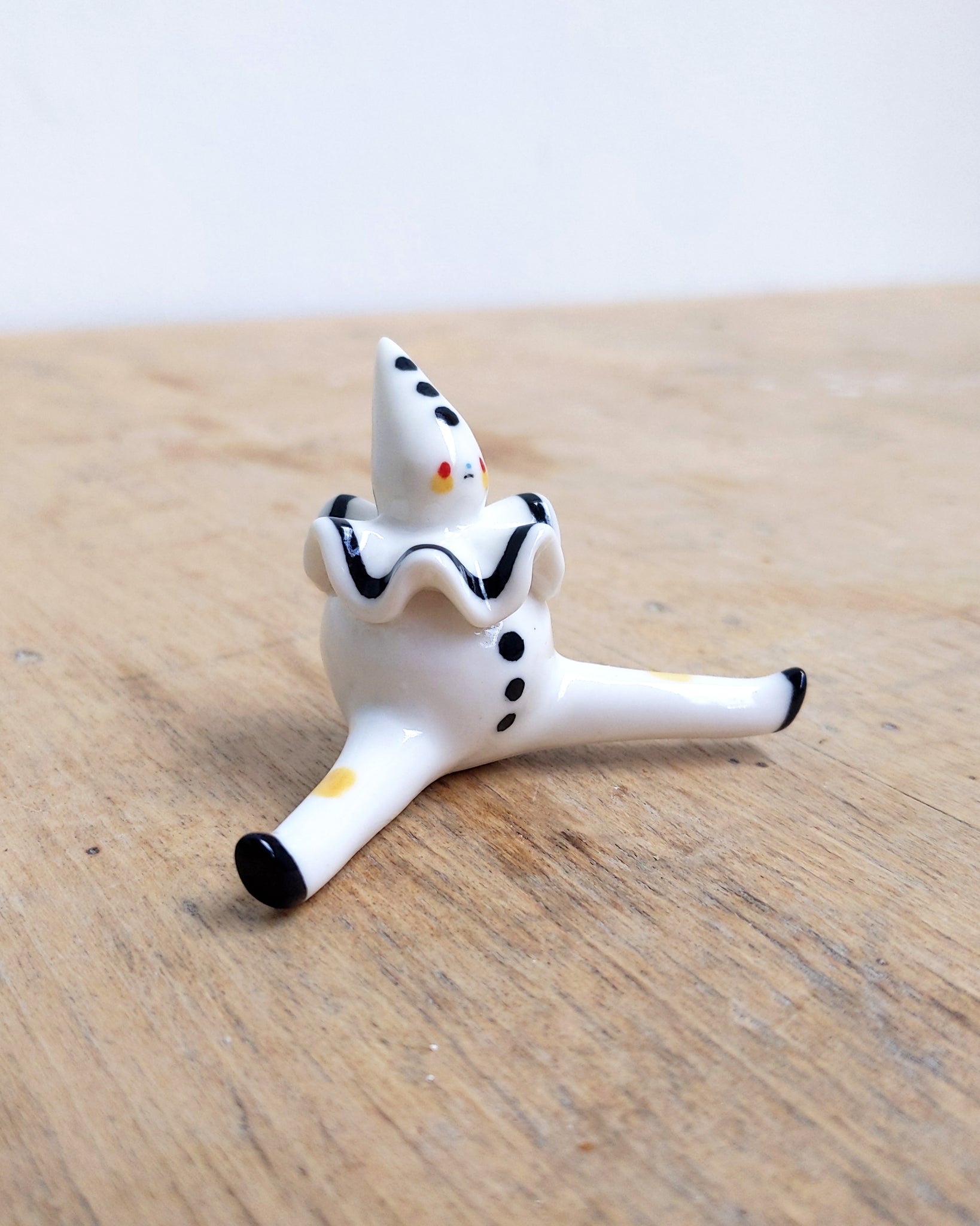 goatPIERROT Ceramic Art Toy [24.039: Pierrot Tinybirdman]