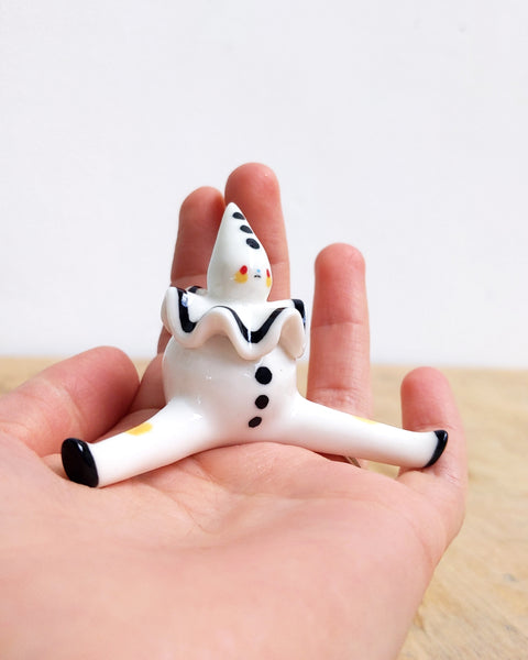 goatPIERROT Ceramic Art Toy [24.039: Pierrot Tinybirdman]