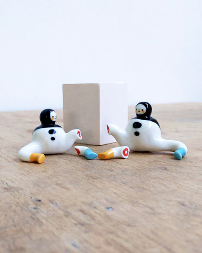 goatPIERROT Ceramic Art Toy [24.050+51: Dismembered Tinybirdmen, two available]