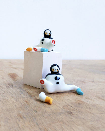 goatPIERROT Ceramic Art Toy [24.050+51: Dismembered Tinybirdmen, two available]