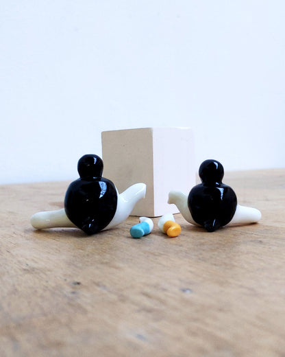 goatPIERROT Ceramic Art Toy [24.050+51: Dismembered Tinybirdmen, two available]